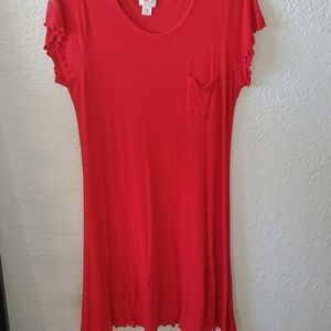 Womens xxl Mossimo supply Co ribbed red dress